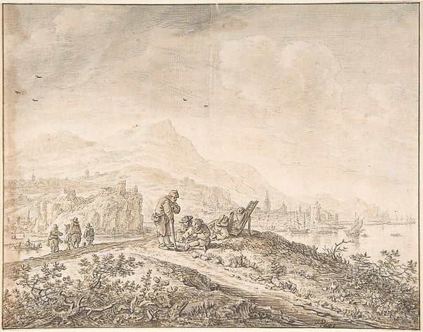 Fantasy Rhine Landscape 1650-Herman Saftleven II, Poster Print
