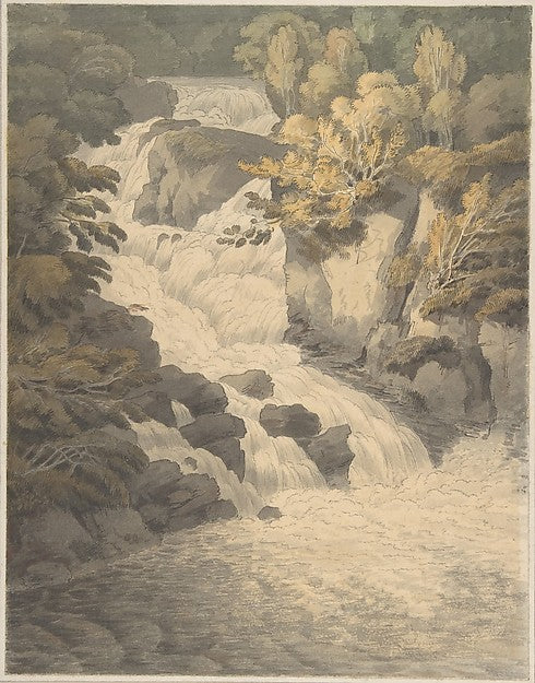 Cascade of the Aray at Inveraray  June 30, 1791-John White Abb,  Poster Print Wall Art