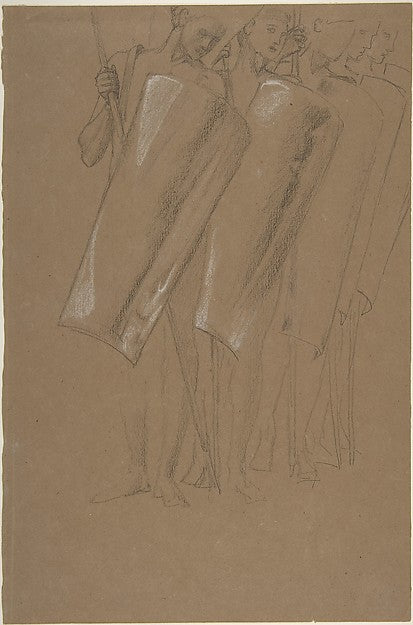 Armed Men 1855–98-Sir Edward Burne-Jones,  Poster Print Wall Art