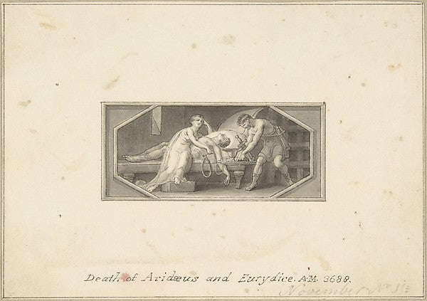 Death of Aridaeus and Eurydice 1790–1800-Edward Francis Burney,  Poster Print Wall Art