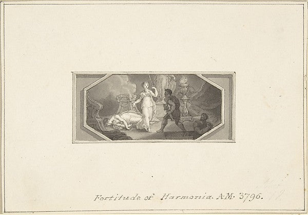 Fortitude of Harmonia 1790–1800-Edward Francis Burney,  Poster Print Wall Art