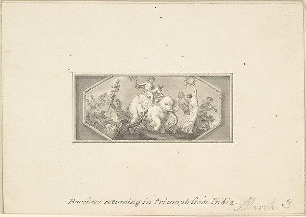 Bacchus returning in Triumph from India 1790–1800-Edward Franc,  Poster Print Wall Art