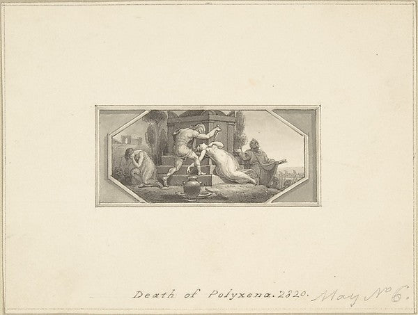 Death of Polyxena 1790–1800-Edward Francis Burney,  Poster Print Wall Art