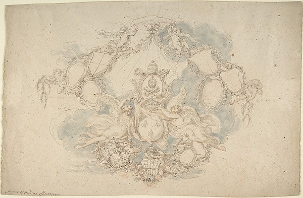 Design of the Arms of the Princes of Europe late 18th–mid-19th, Poster Print
