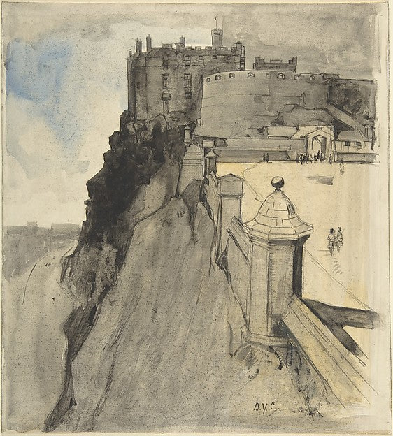 View of Edinburgh Castle 1885–1945-Sir David Young Cameron,16x12"(A3) Poster