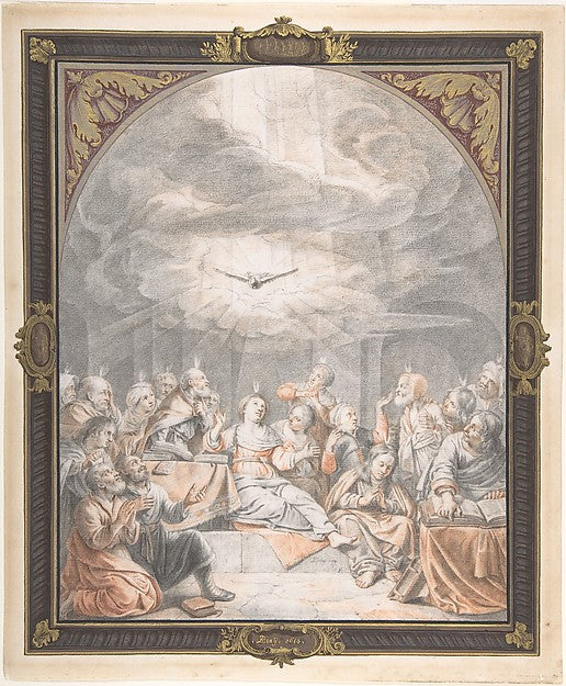 The Pentecost early to mid-17th cent-Salomon de Bray, Poster Print