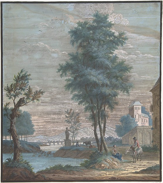Italian Lanscape 1769-Pieter de Groot,16x12"(A3) Poster