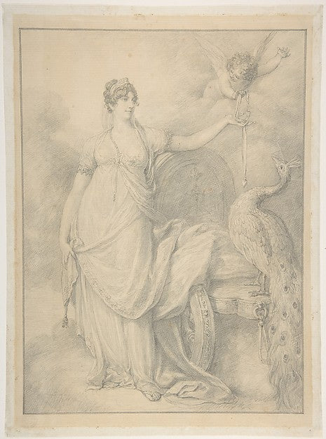 Lavinia  Countess Spencer as Juno c1806-Richard Cosway,  Poster Print Wall Art