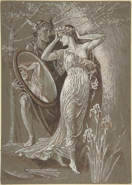 The Mirror of Venus  or L'Art et Vie  c1890-Walter Crane,  Poster Print Wall Art