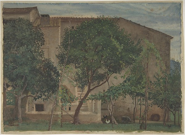 Italian Farmhouse 1871–3-Walter Crane,  Poster Print Wall Art