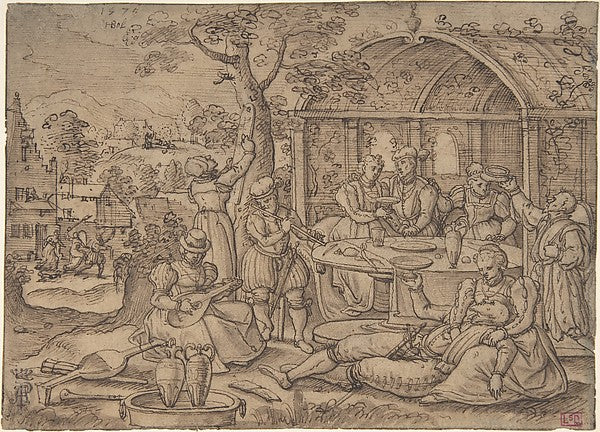 The Prodigal Son 1570-Hans Bol,  Poster Print Wall Art