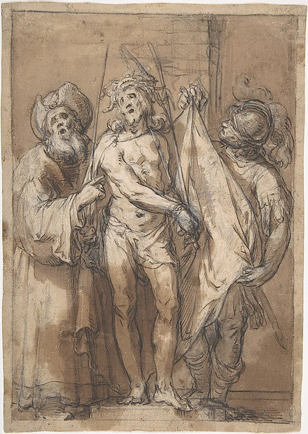 Ecce Homo late 16th–mid-17th cent-Abraham Bloemaert,16x12"(A3) Poster