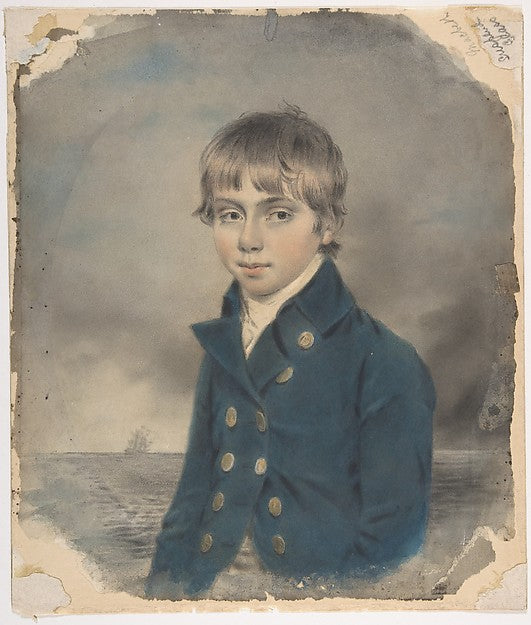 Memento Portrait of a Young Midship-Man late 18th–early 19th c,  Poster Print Wall Art