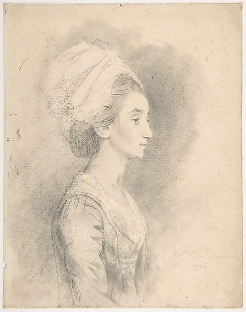 Mrs. Downman  sister-in-law of the artist 1776-John Downman,  Poster Print Wall Art