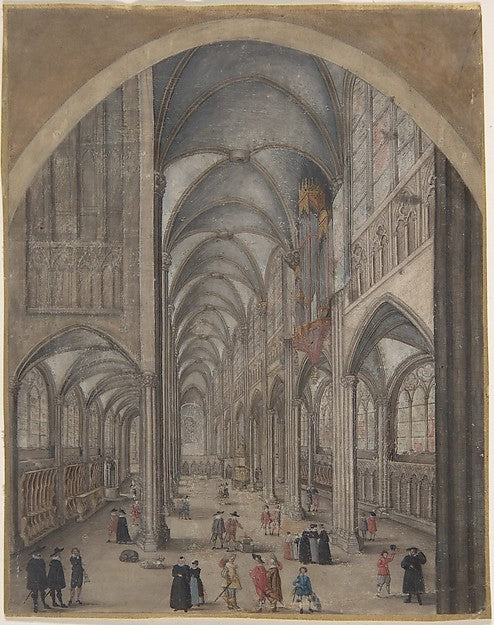 Interior of Strasbourg Cathedral c1625–30-Attributed to Jacob,16x12"(A3) Poster