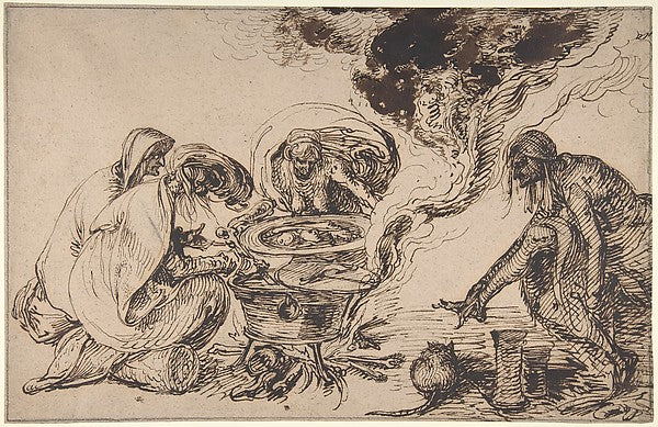 Witches' Sabbath late 16th–early 17th cent-Jacques de Gheyn II,16x12"(A3) Poster