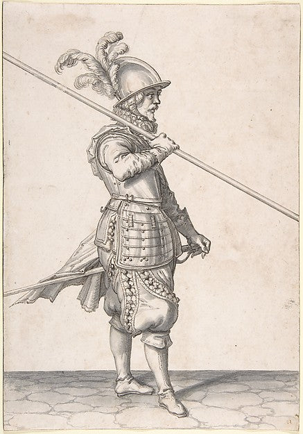 The Soldier Carrying His Pike at the Slope late 16th–early 17t,16x12"(A3) Poster