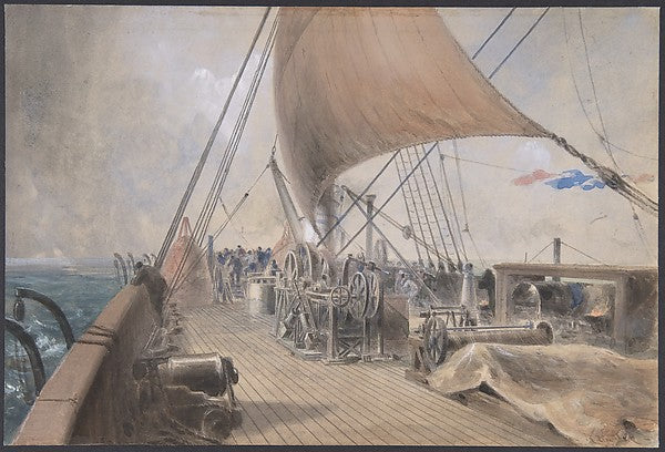 The Picking-up Machinery in the Bows of the Great Eastern 1865,  Poster Print Wall Art