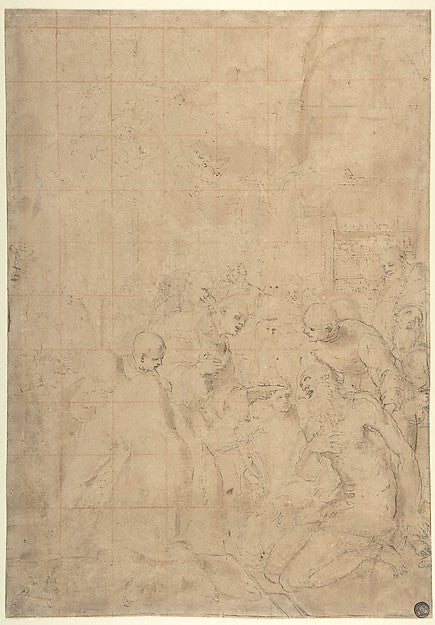 The Last Communion of Saint Jerome 1555–1619-Ludovico Carracci,16x12"(A3) Poster