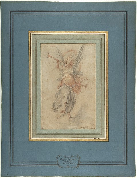 Allegorical Figure of Fame c1590-Cavaliere d'Arpino ,16x12"(A3) Poster
