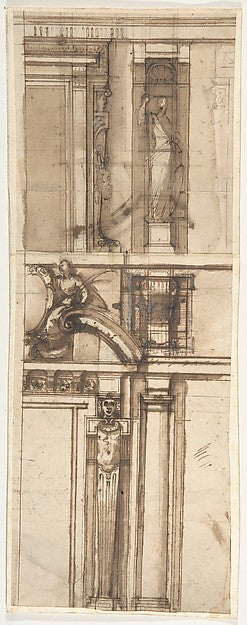 Design in Elevation for the Façade of a Building. 1590–1610-Ci,16x12"(A3) Poster