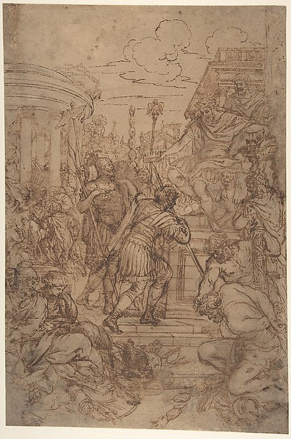 Study for the Age of Bronze 1637-Pietro da Cortona ,16x12"(A3) Poster