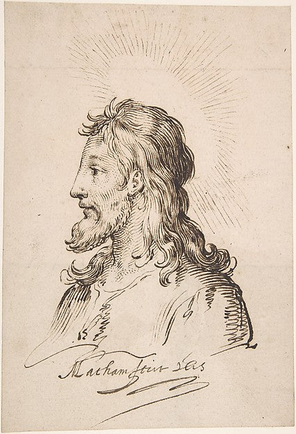 Head of Christ late 16th–early 17th cent-Jacob Matham,16x12"(A3) Poster