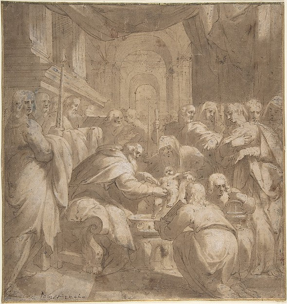 Circumcision in the Temple before 1577-Attributed to Hans Spec,  Poster Print Wall Art
