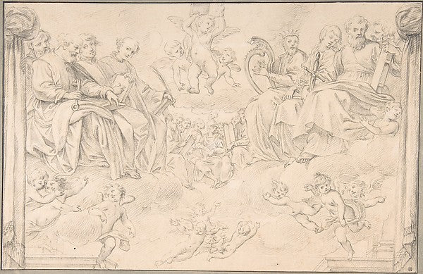 Prophets and Saints in Glory  after Bernardino Poccetti 1735–9,16x12"(A3) Poster