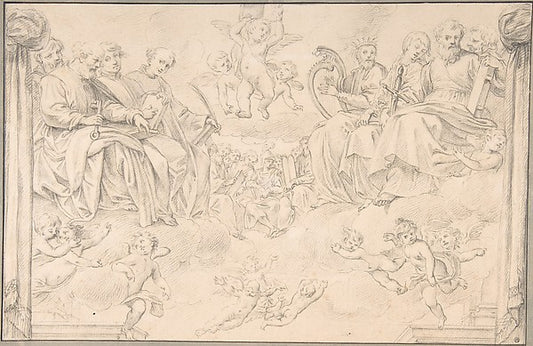 Prophets and Saints in Glory  after Bernardino Poccetti 1735–9,16x12"(A3) Poster