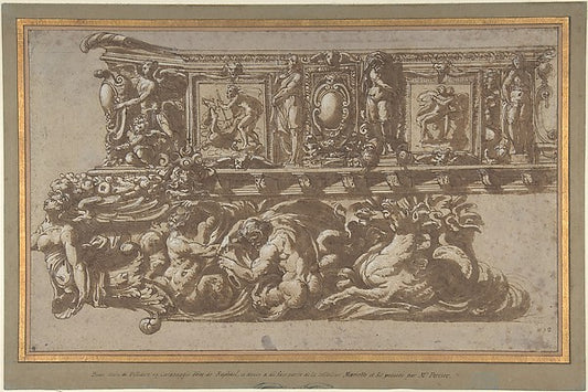 Design for a Festival Float or Barge c1530–40-Circle of Perino,16x12"(A3) Poster