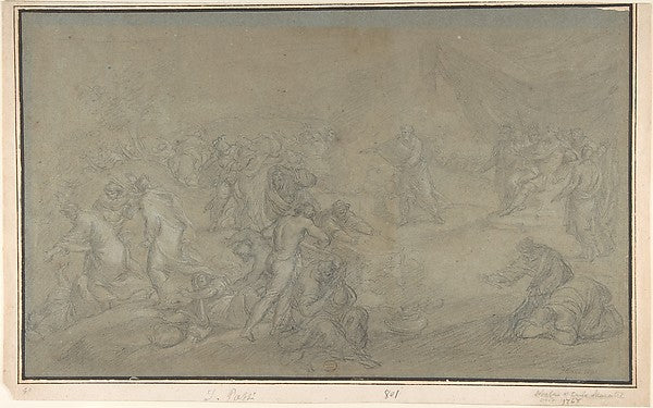 The Contest of Elijah and the Prophets of Baal on Mount Carmel,16x12"(A3) Poster
