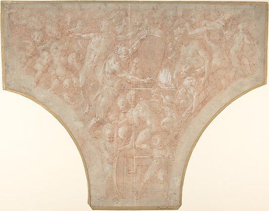 Vulcan Forging the Darts of Cupid 1552–56-Francesco Primaticci,16x12"(A3) Poster