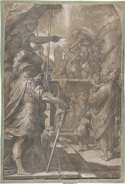 Martyrdom of a Female Saint  1605–9-Camillo Procaccini,16x12"(A3) Poster