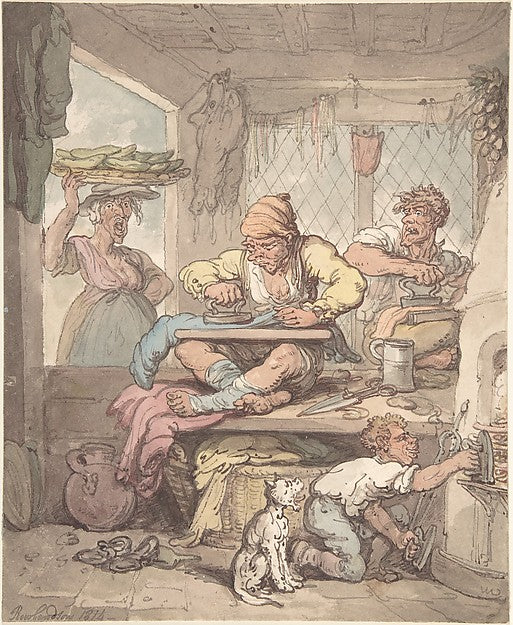 The Tailor 1814-After Thomas Rowlandson,  Poster Print Wall Art