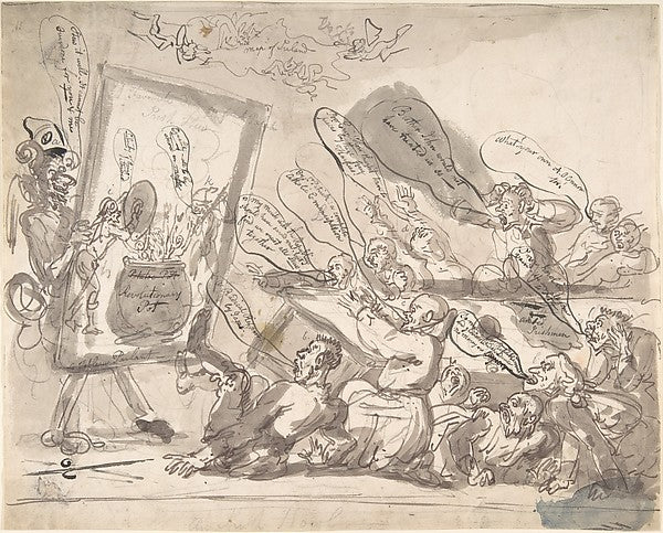 An Irish Howl c1799-Attributed to Thomas Rowlandson,  Poster Print Wall Art