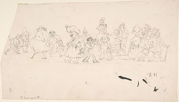 Caricatures 1850–60-George Frederick Sargent,  Poster Print Wall Art