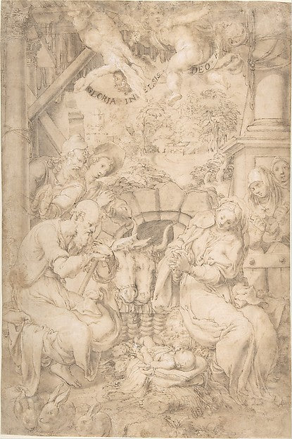 The Adoration of the Shepherds c1565-Trometta ,  Poster Print Wall Art