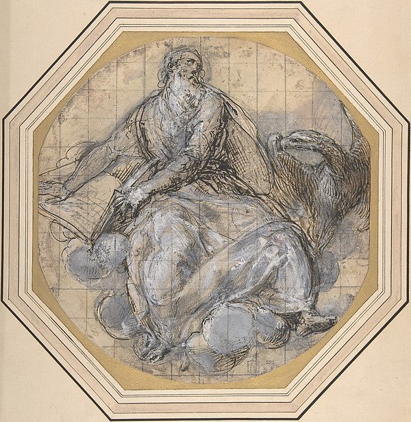 Saint John the Evangelist 1598–1599-Giovanni de' Vecchi,  Poster Print Wall Art
