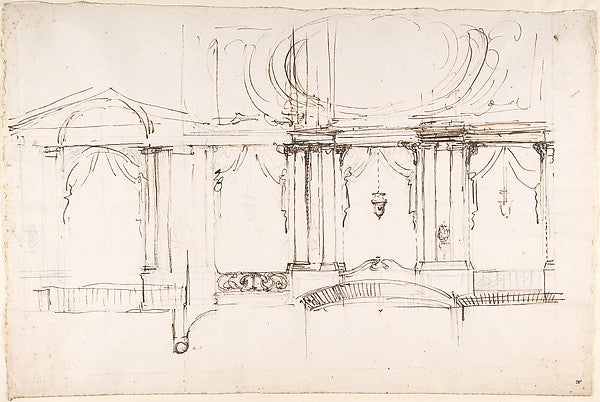 Design for a Theater Interior 1700–1773-Luigi Vanvitelli,  Poster Print Wall Art