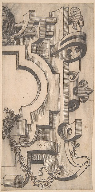 Fragment of an Ornamental Design 16th cent-Anonymous, Netherla,  Poster Print Wall Art