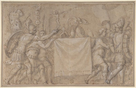 A Roman Triumph 16th cent-Anonymous, Italian, 16th cent,16x12"(A3) Poster