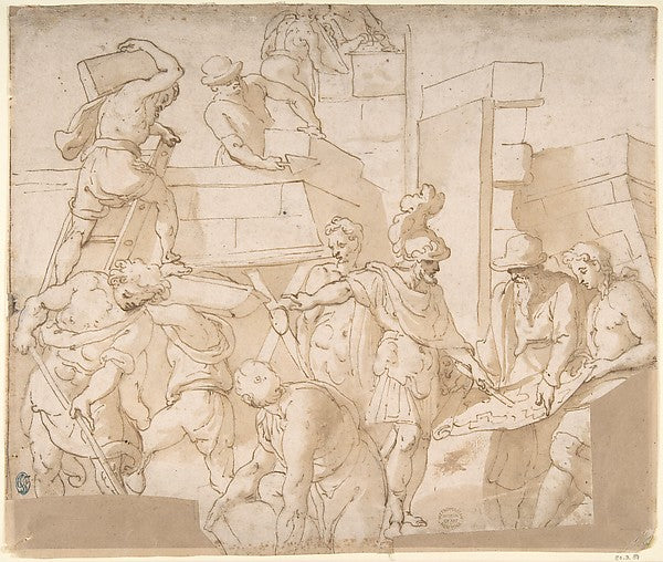 Building 1536–1614-Attributed to Cesare Nebbia,  Poster Print Wall Art