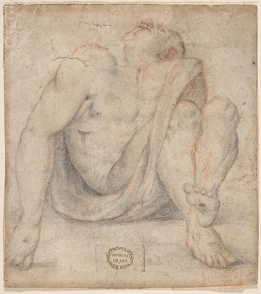 The Dead Christ 17th cent-Anonymous, Italian, Roman-Bolognese,,16x12"(A3) Poster