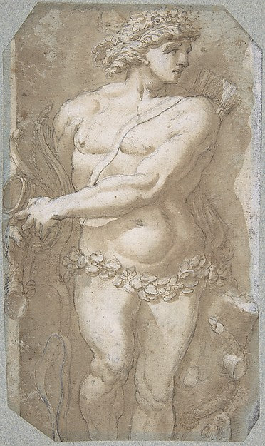 Apollo 17th cent-Anonymous, Italian, Roman-Bolognese, 17th cen,16x12"(A3) Poster
