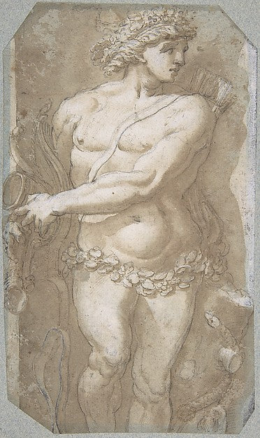 Apollo 17th cent-Anonymous, Italian, Roman-Bolognese, 17th cen,16x12