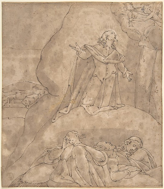 The Agony in the Garden 16th cent-Anonymous, Italian, 16th cen,16x12"(A3) Poster