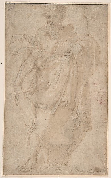 Figure of a Prophet 16th cent-Anonymous, Italian, 16th cent,  Poster Print Wall Art