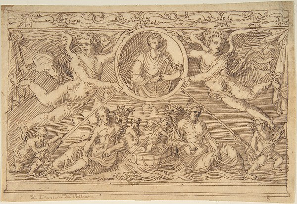 Sarcophagus 16th cent-Anonymous, Italian, 16th cent,16x12"(A3) Poster