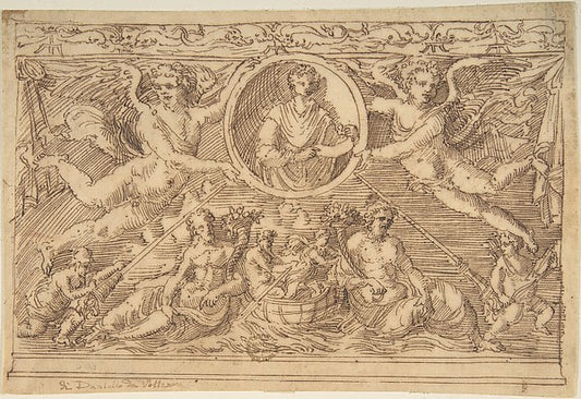 Sarcophagus 16th cent-Anonymous, Italian, 16th cent,16x12"(A3) Poster